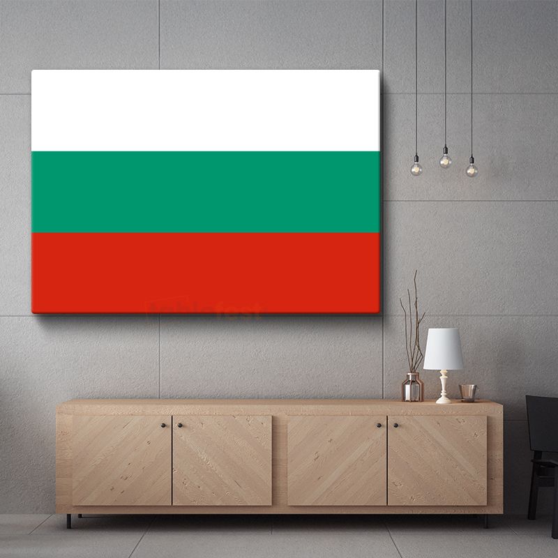 Bulgaristan Bayrağı - Kanvas Tablo