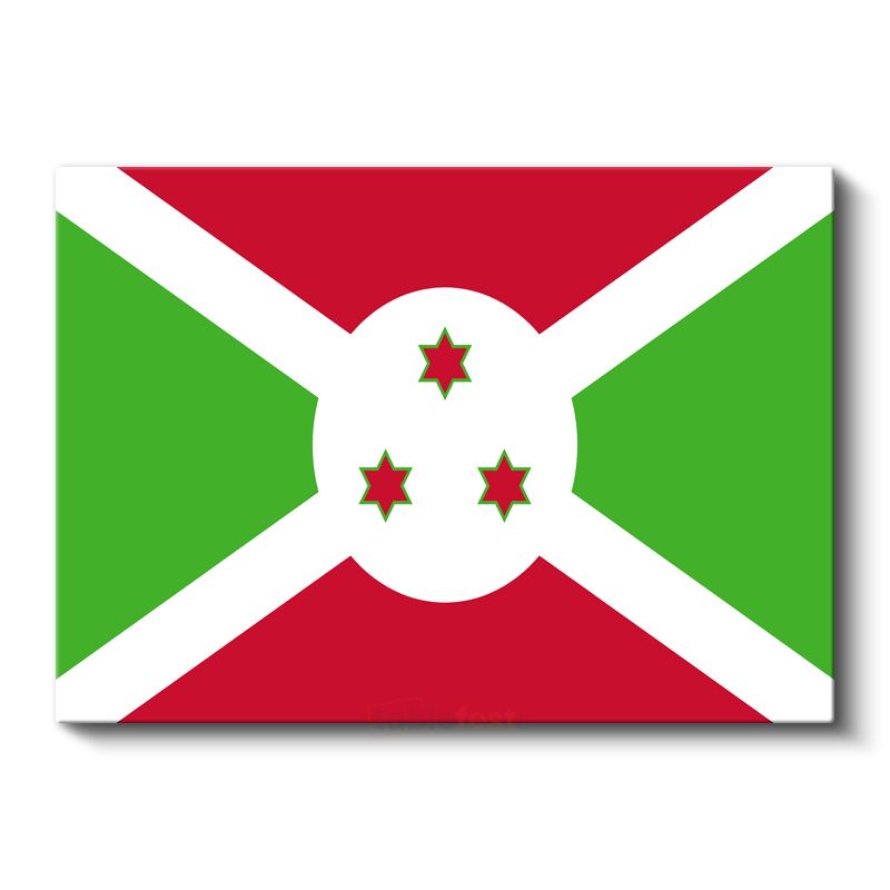 Burundi Bayrağı - Kanvas Tablo