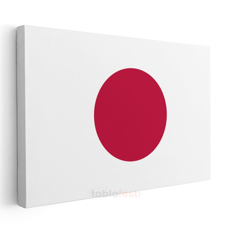 Japonya Bayrağı - Kanvas Tablo
