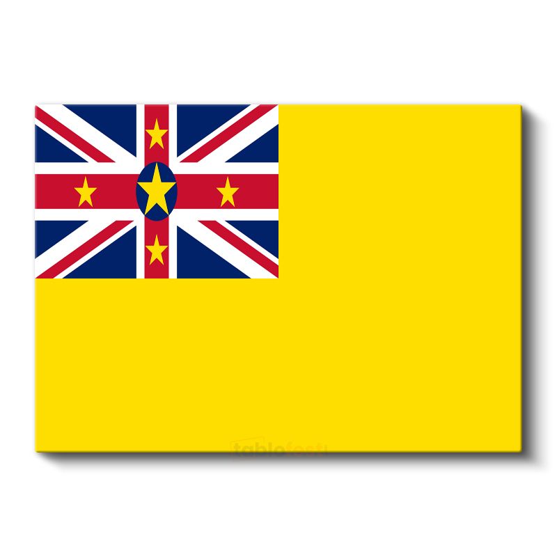 Niue Bayrağı - Kanvas Tablo