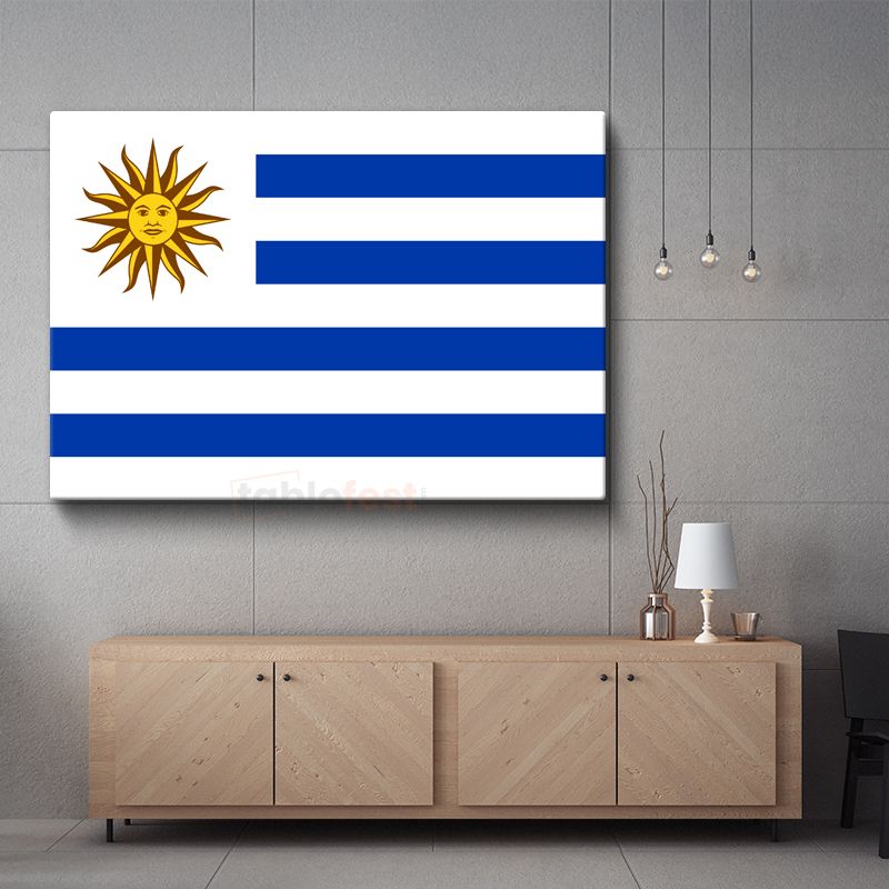 Uruguay Bayrağı - Kanvas Tablo