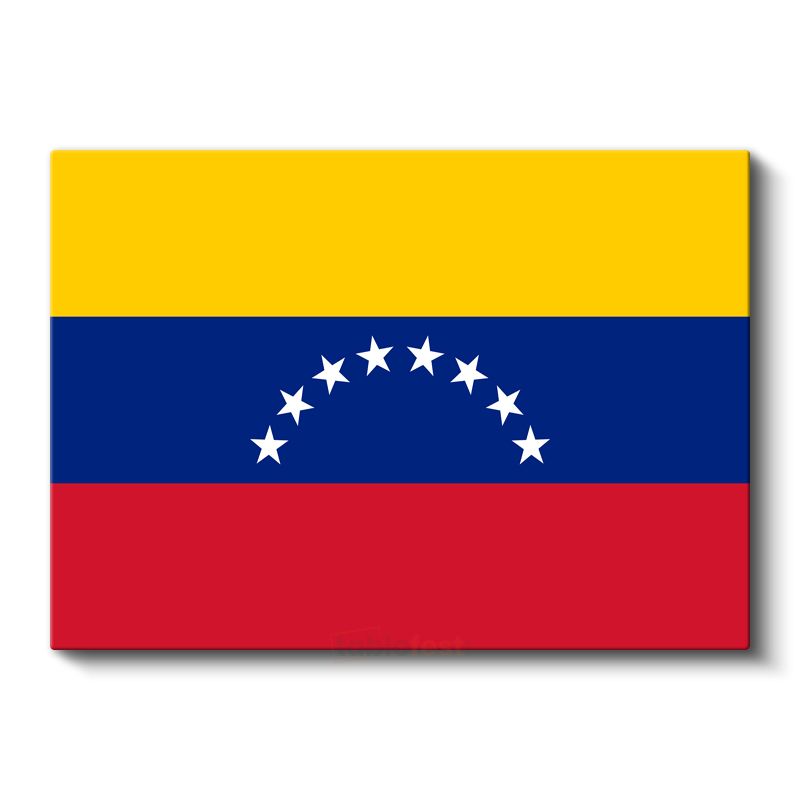 Venezuela Bayrağı - Kanvas Tablo