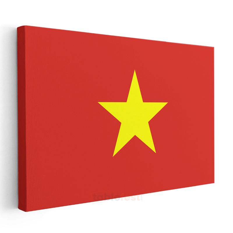 Vietnam Bayrağı - Kanvas Tablo