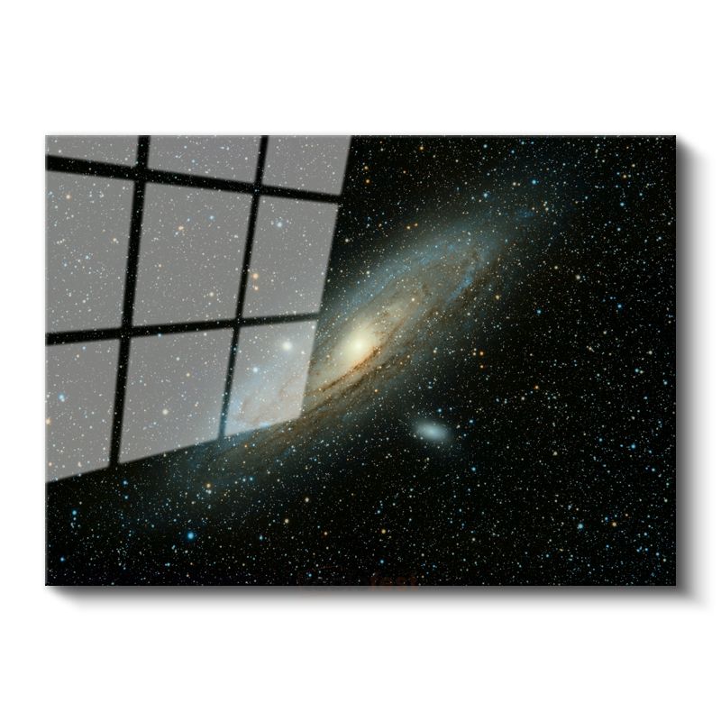 Andromeda Galaksisi - Yıldızların Dansı Cam Tablo