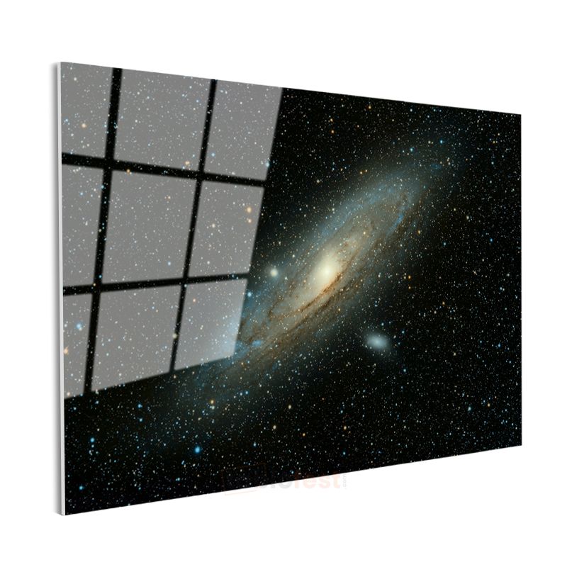 Andromeda Galaksisi - Yıldızların Dansı Cam Tablo