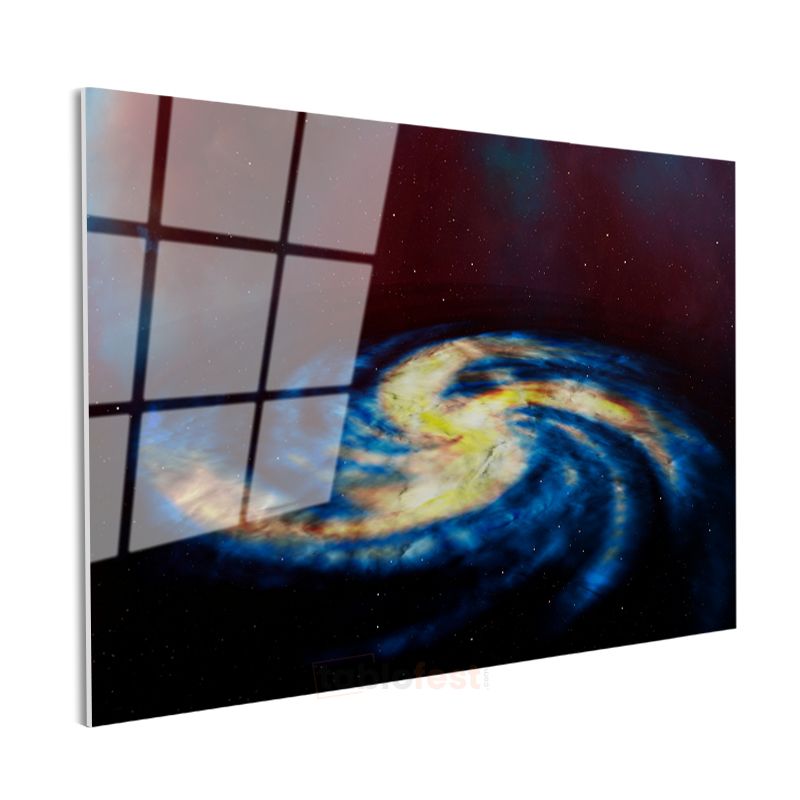 Spiral Galaksi - Kozmik Girdap Manzarası Cam Tablo