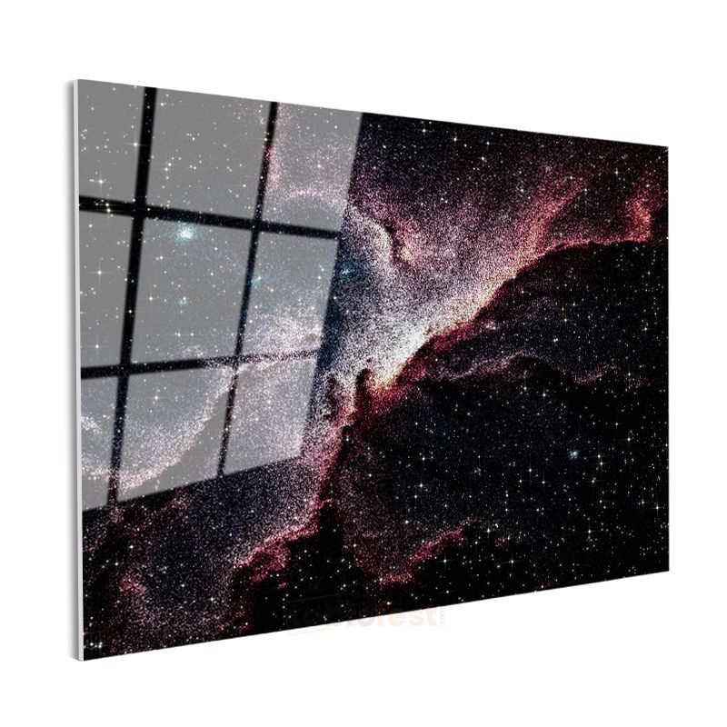 Kozmik Nebula - Yıldızlar Arasında Dans Cam Tablo