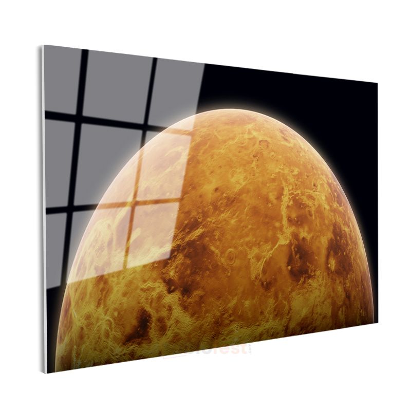 Mars Gezegeni - Kızıl Gezegenin İhtişamı Cam Tablo