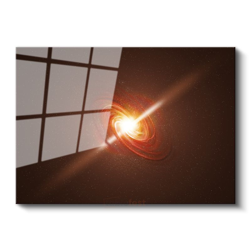Kozmik Ateş - Evrenin Derinliklerinde Parlayan Galaksi Cam Tablo