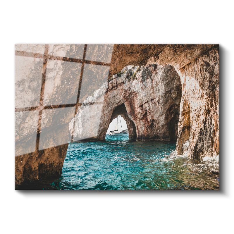 Mavi Mağara - Denizin İçindeki Doğal Kemer Cam Tablo