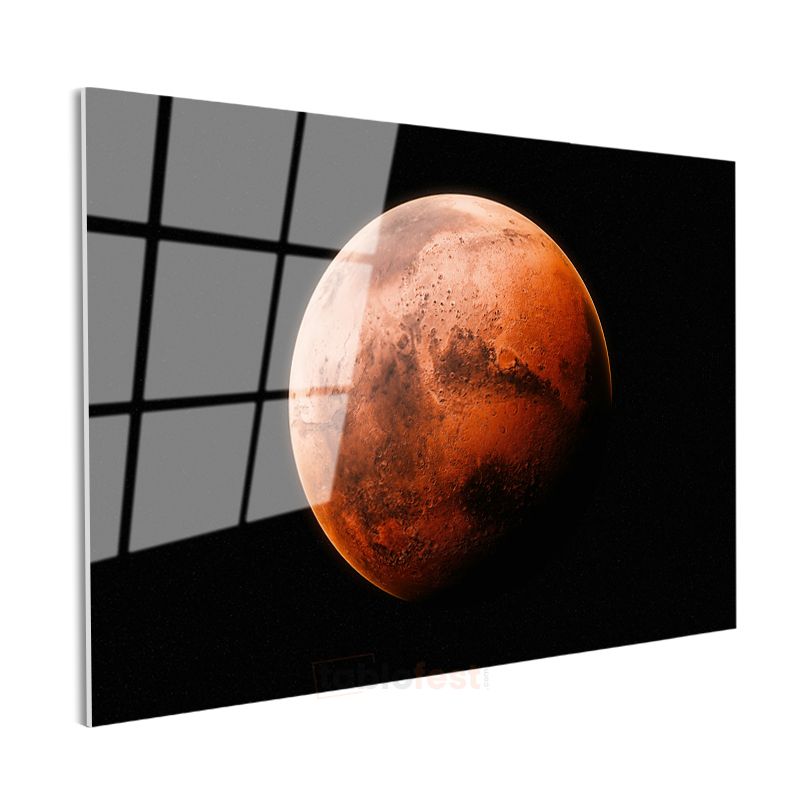 Mars - Kızıl Gezegen Cam Tablo