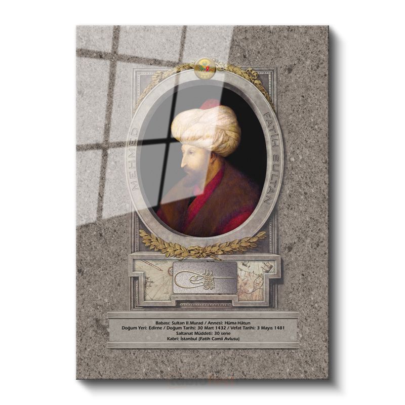 Osmanlı Padişahları - Sultan II. Murad Osmanlı'nın Güçlü Hükümdarı Cam Tablo