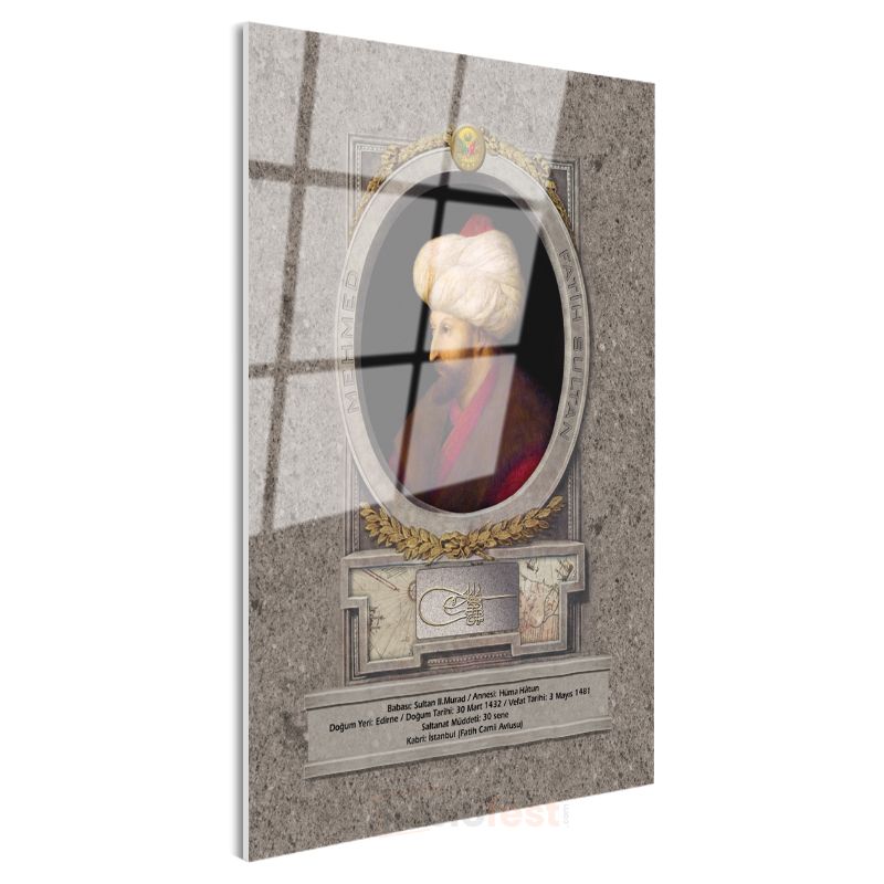 Osmanlı Padişahları - Sultan II. Murad Osmanlı'nın Güçlü Hükümdarı Cam Tablo