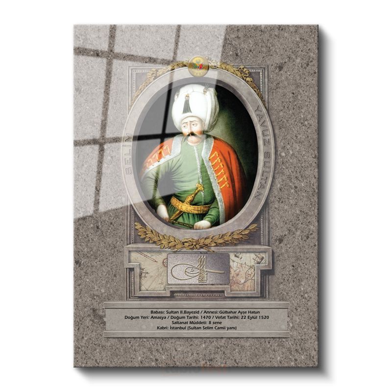 Osmanlı Padişahları - Sultan II. Bayezid Osmanlı'nın Sekizinci Padişahı Cam Tablo