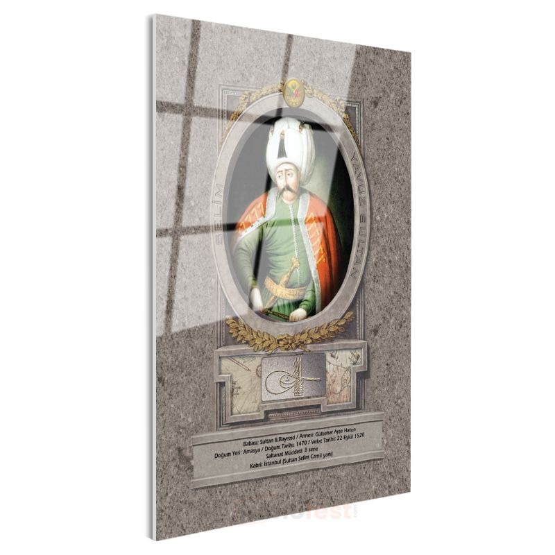 Osmanlı Padişahları - Sultan II. Bayezid Osmanlı'nın Sekizinci Padişahı Cam Tablo