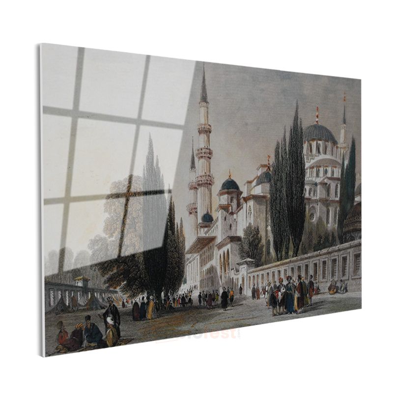 Süleymaniye Camii - Osmanlı Mimarisinin Görkemi Cam Tablo