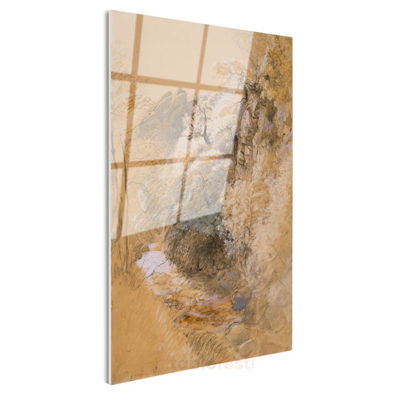 J.M.W. Turner - Kayalık Manzara Cam Tablo