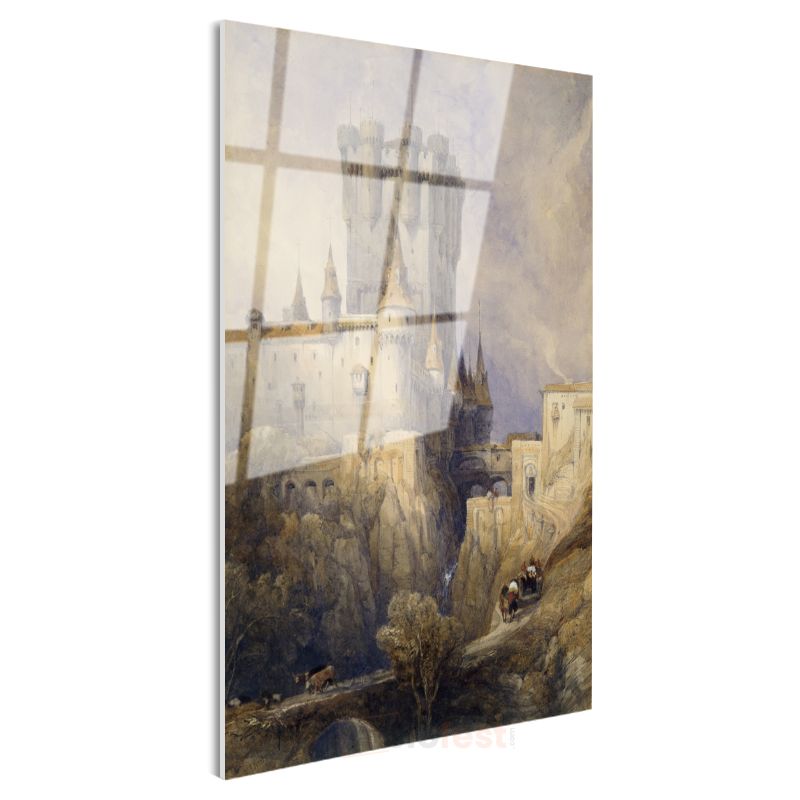J.M.W. Turner - Segovia Kalesi Cam Tablo
