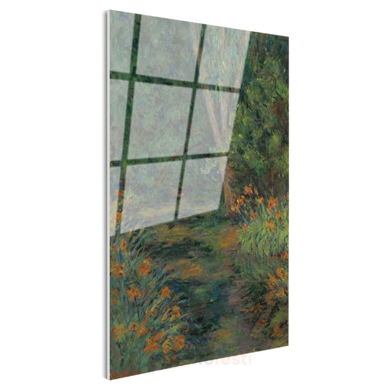 Claude Monet - Bahçe Patikası Cam Tablo