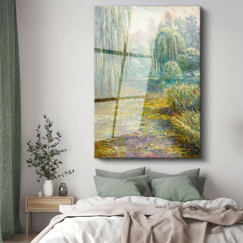 Claude Monet - Nilüfer Havuzu Cam Tablo