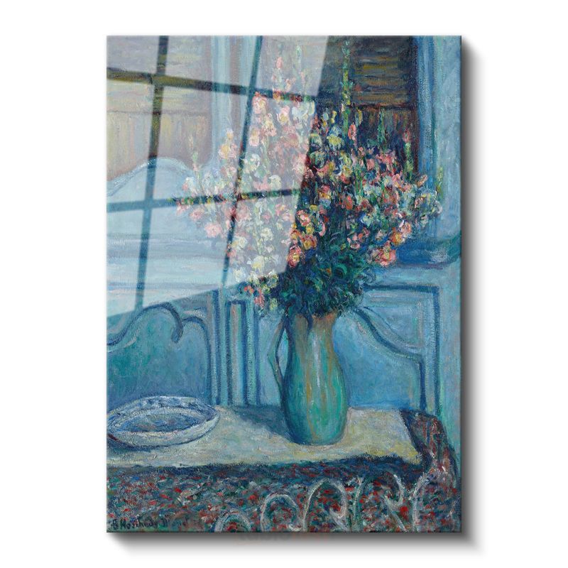 Henri Matisse - Mavi Vazoda Çiçekler Cam Tablo