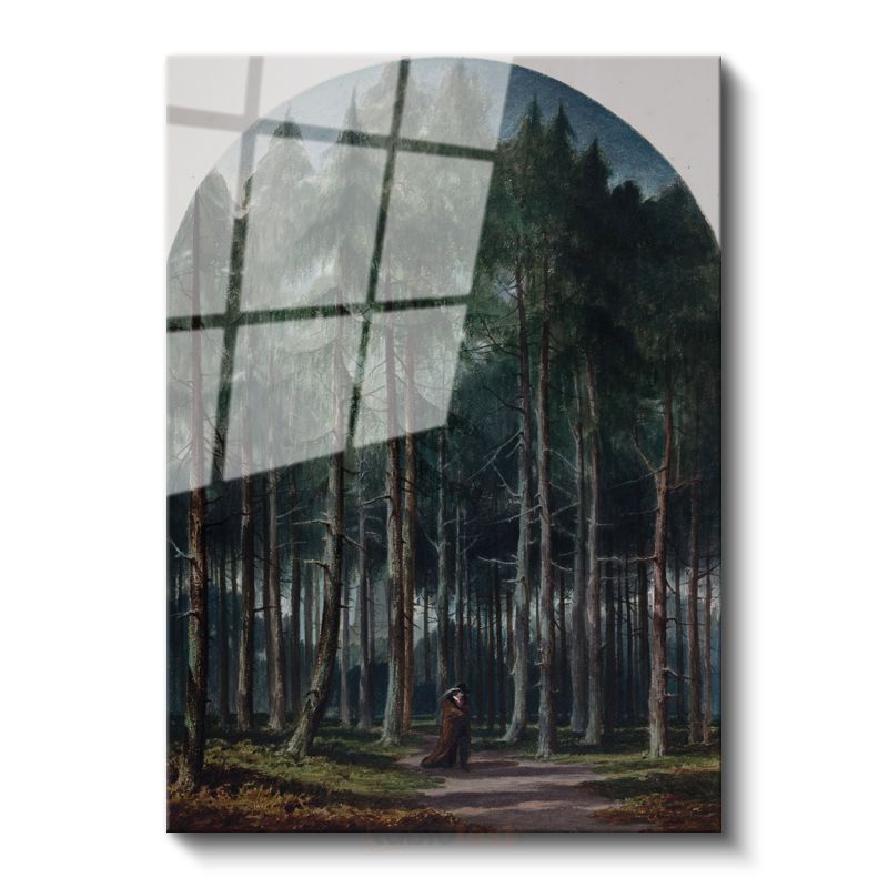 Caspar David Friedrich - Orman Derinlikleri Cam Tablo