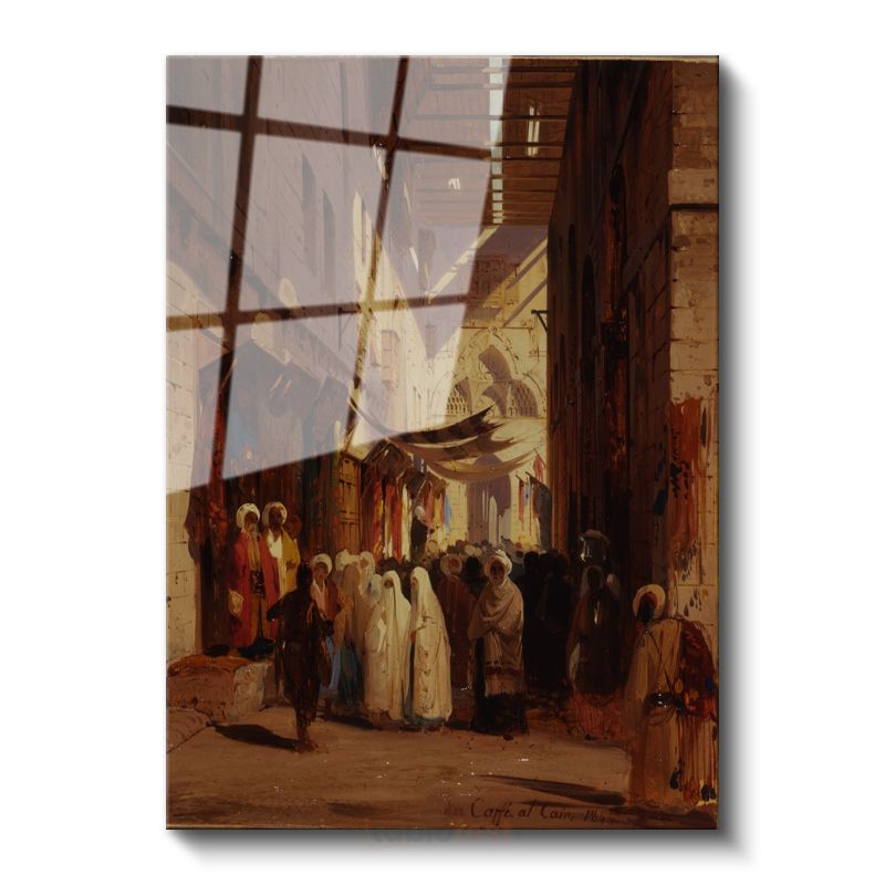 Jean-Léon Gérôme - Doğu Çarşısı Cam Tablo