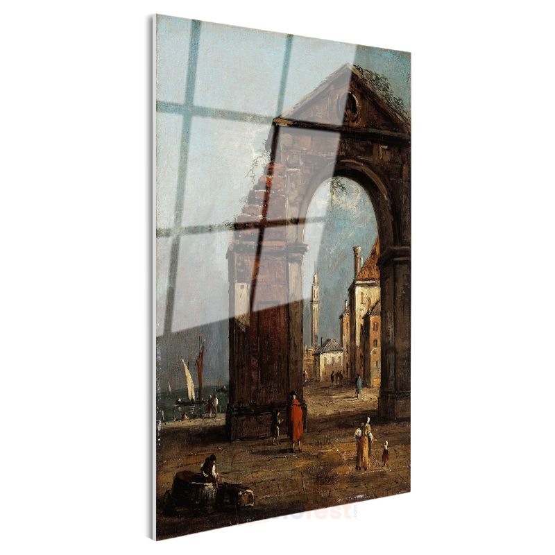 Francesco Guardi - Venedik Kemeri Cam Tablo