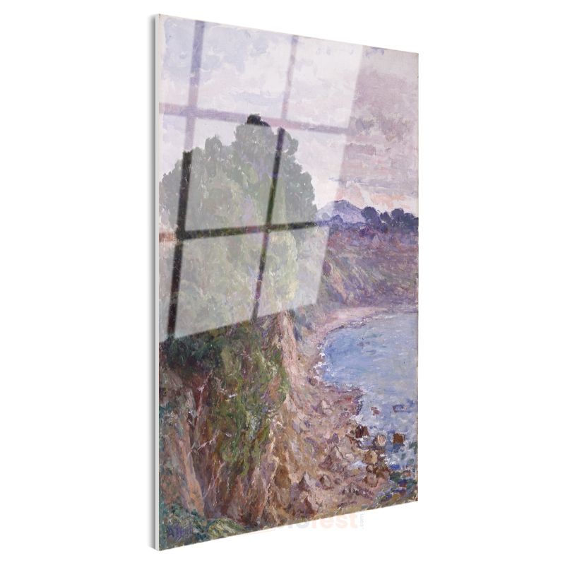 Claude Monet - Sahil Manzarası Cam Tablo