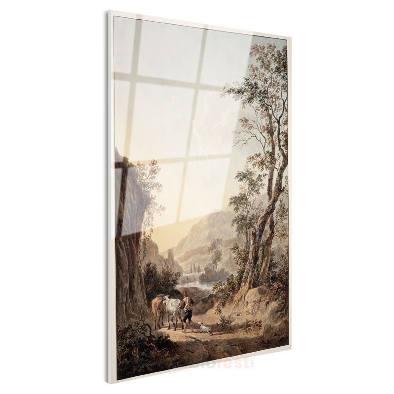 Claude Lorrain - Pastoral Manzara Cam Tablo