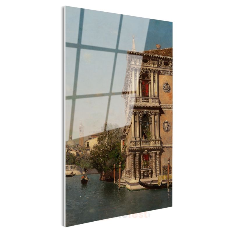 Canaletto - Venedik Kanalı Cam Tablo