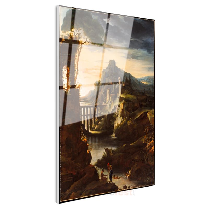Claude Lorrain - Antik Manzara Cam Tablo
