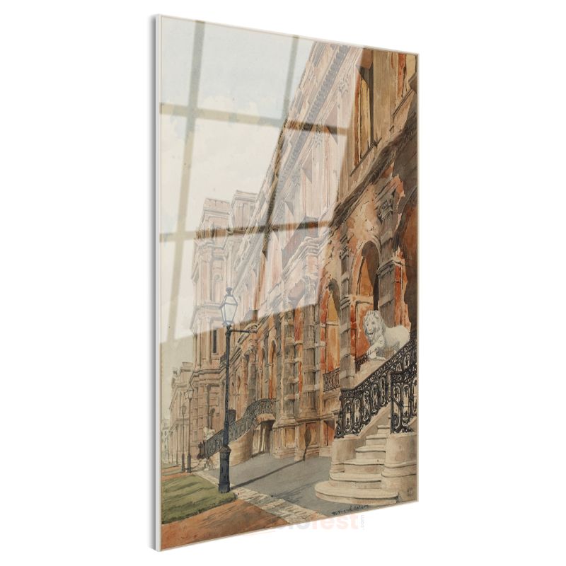 Richard Parkes Bonington - Tarihi Saray Cephesi Cam Tablo