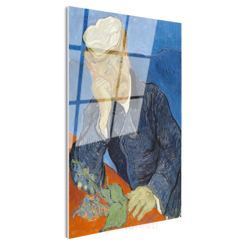 Vincent van Gogh - Dr. Paul Gachet'nin Portresi Cam Tablo