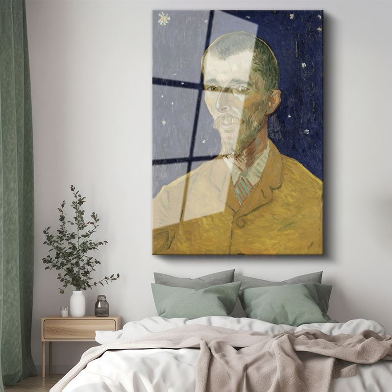 Vincent van Gogh - Eugène Boch'un Portresi Cam Tablo