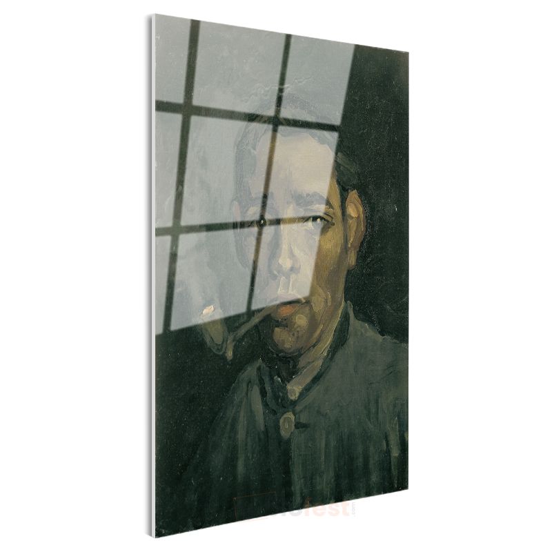 Vincent van Gogh - Pipo İçen Adam Cam Tablo