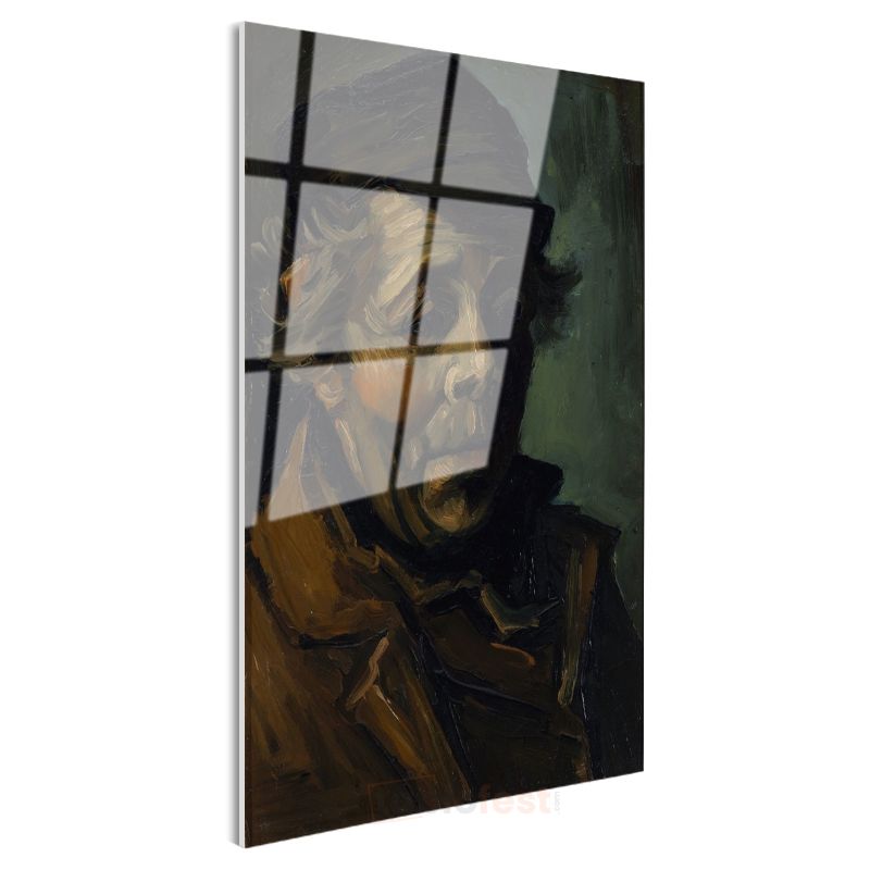 Vincent van Gogh - Şapkalı Otoportre Cam Tablo