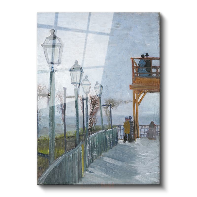 Vincent van Gogh - Montmartre'de Terasta Cam Tablo