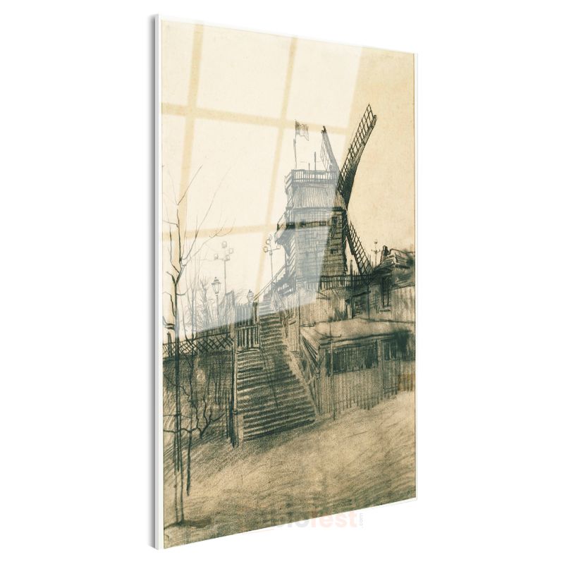 Vincent van Gogh - Le Moulin de Blute-Fin Cam Tablo