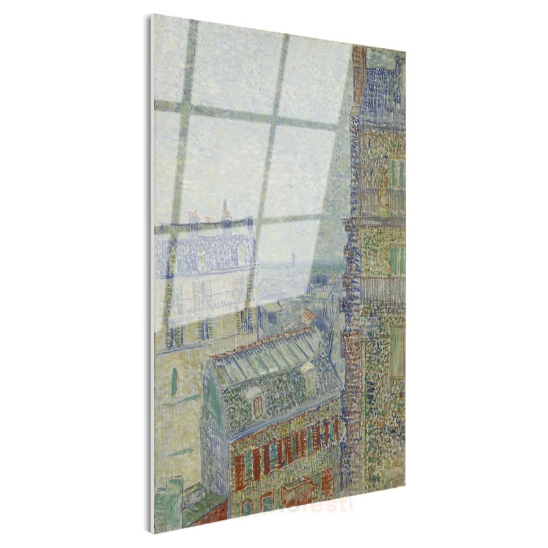 Vincent van Gogh - Paris Manzarası Cam Tablo