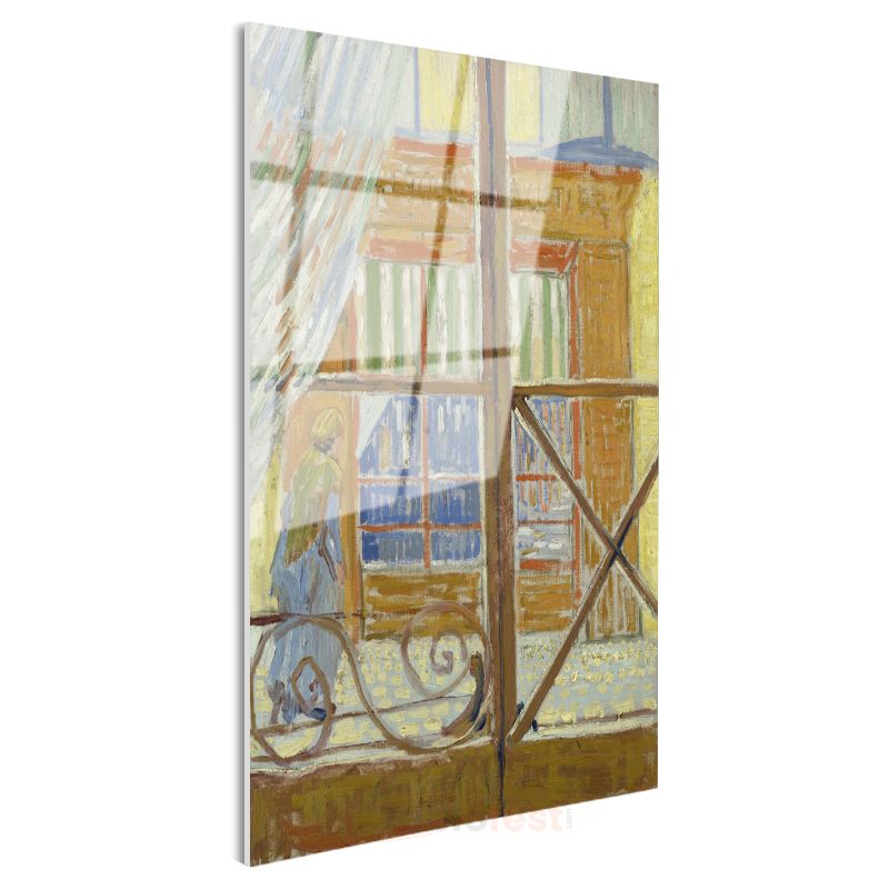 Vincent van Gogh - Pencereden Görünüm Cam Tablo