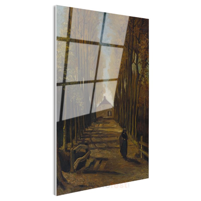 Vincent van Gogh - Poplarlı Yol Cam Tablo