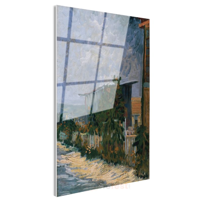 Vincent van Gogh - Montmartre Sokağı Cam Tablo