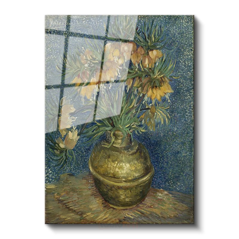 Vincent van Gogh - Vazoda Ters Lale Cam Tablo