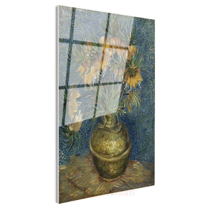Vincent van Gogh - Vazoda Ters Lale Cam Tablo