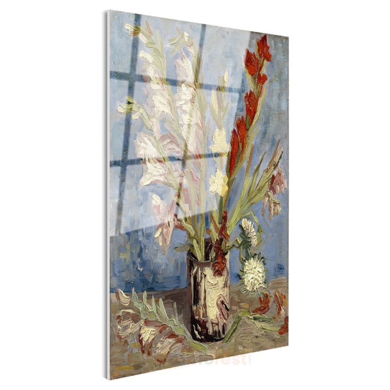 Vincent van Gogh - Vazoda Glayöller Cam Tablo