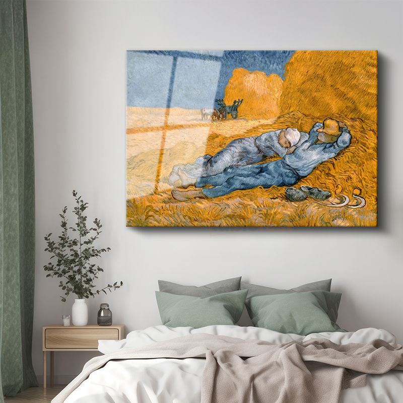 Vincent van Gogh - Öğle Uykusu Cam Tablo