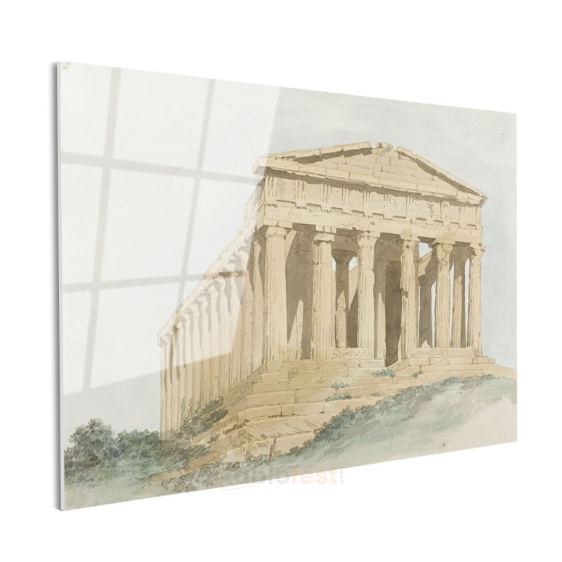William Pars - Atina Parthenon Tapınağı Cam Tablo