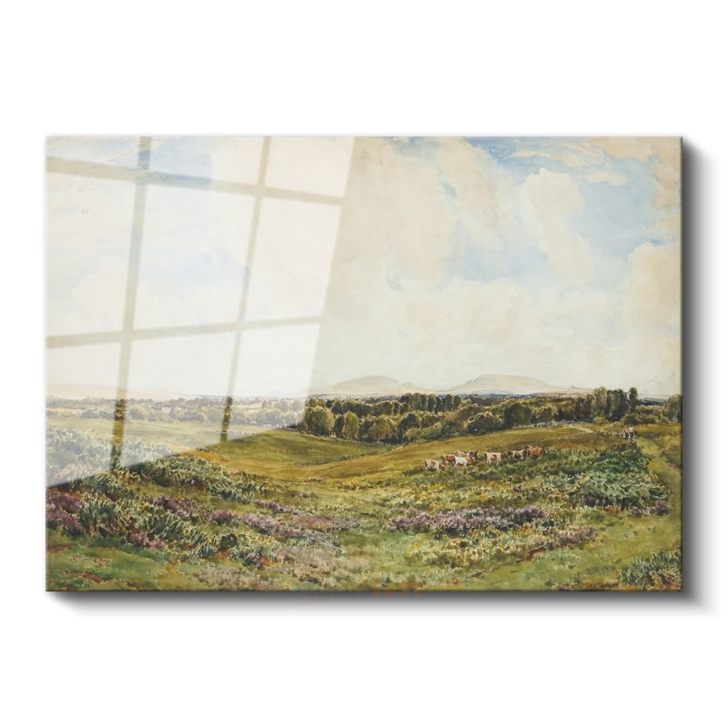 Lionel Constable - Çayır Manzarası Cam Tablo