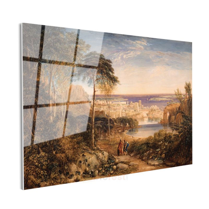 J.M.W. Turner - Kartaca Manzarası Cam Tablo